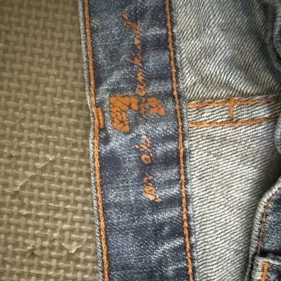 7 For All Mankind Low Rise Bootcut Jeans- 29- Medium  Blue Wash- Y2K - Picture 5 of 12